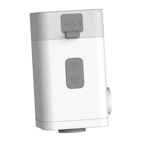 Flextail Max Pump 2 Plus - Pompe-lanterne 3 en 1 avec batterie externe (blanc) : embouts