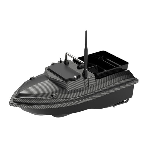 Flytec V060 - Bateau amorceur GPS 12 000 mAh avec retour automatique : coque carbone du v060 de profil