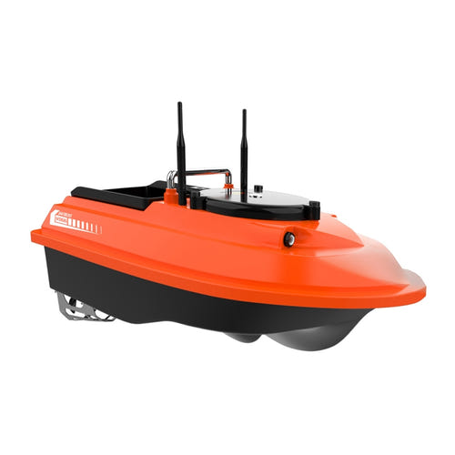 Flytec V066 - Bateau amorceur radiocommandé orange 18 000 mAh, portée 1 000 m : 18 000 mAh