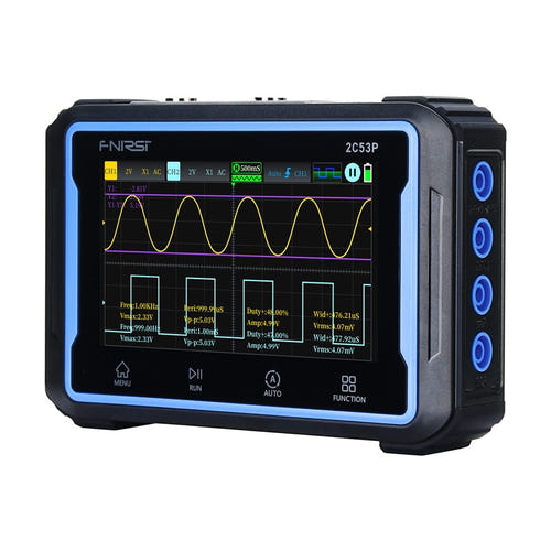 FNIRSI 2C53P - Oscilloscope tactile 3 en 1 50 MHz : écran tactile formes onde