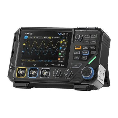 FNIRSI 2D15P - oscilloscope portable 2 voies 100 MHz, multimètre et générateur - visuel 1