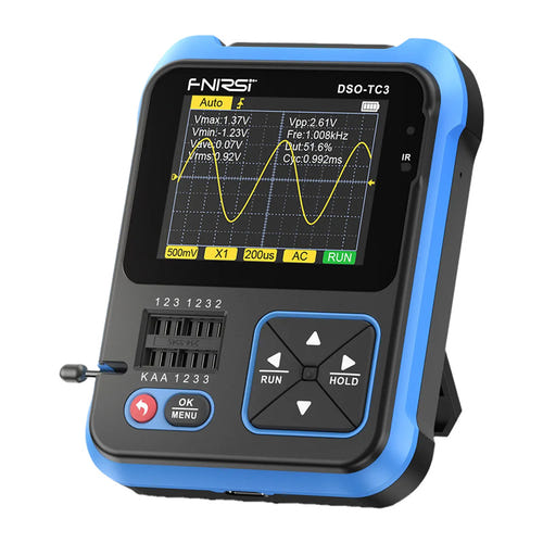 FNIRSI DSO-TC3 - Oscilloscope, testeur de composants et générateur 3-en-1