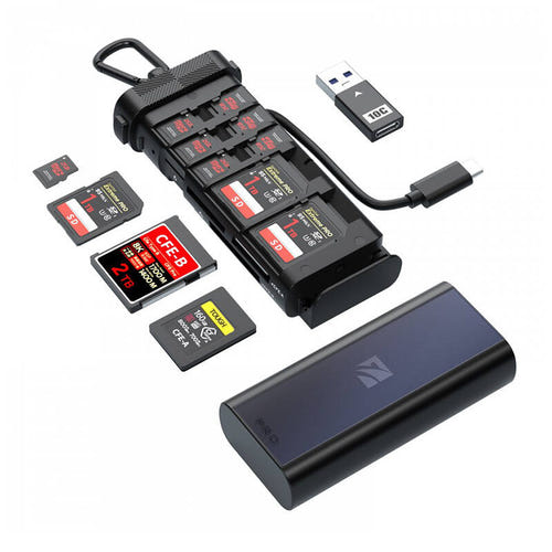 Freewell Pro Duo Reader - Lecteur de cartes CFexpress A/B, SD, microSD