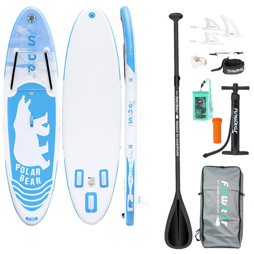 FunWater SUPFW07A - Paddle gonflable 3,2 m, bleu