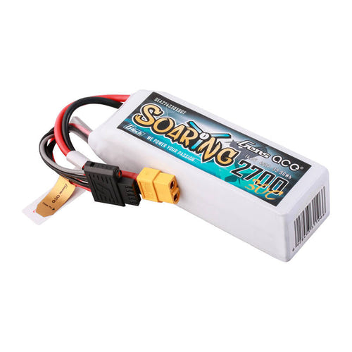 Gens ace G-Tech Soaring 2700 mAh 14,8 V 30C - batterie LiPo 4S (XT60) : 2 700 mAh 4S LiPo étiquette