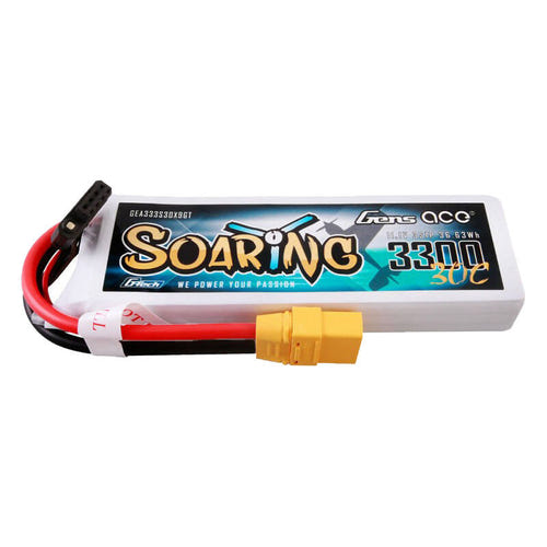 Gens ace G-Tech Soaring 3300 mAh 11,1 V 30C - batterie LiPo 3S (XT90)
