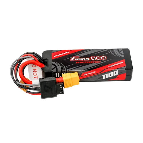 Gens ace G-Tech 1100 mAh 11,1 V 3S 60C - batterie LiPo boîtier rigide XT60