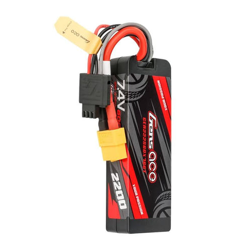 Gens ace G-Tech 2200 mAh 7,4 V 2S 60C - batterie LiPo boîtier rigide XT60 : 2 200 mAh boîtier rigide