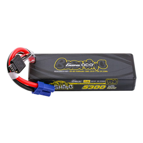 Gens ace G-Tech 5300 mAh 7,4 V 2S - batterie LiPo 100C connecteur EC5 (vue 1)