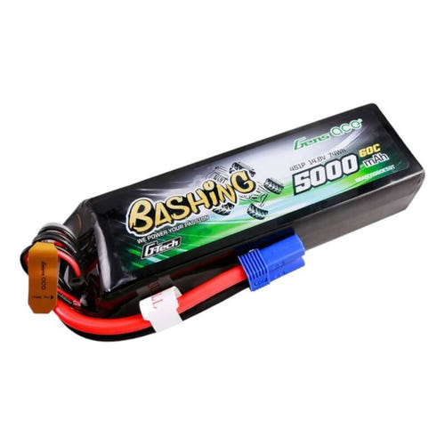 Gens ace G-Tech 5000 mAh 14,8 V - batterie LiPo 4S 60C prise EC5 gamme Bashing : pack LiPo 4S gamme Bashing