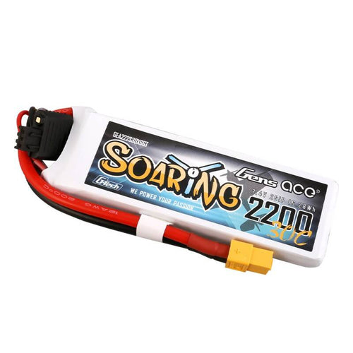 Gens ace G-Tech Soaring 2200 mAh 7,4 V 30C - batterie LiPo 2S XT60