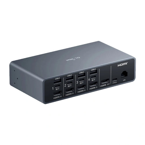GL.iNet Comet X - KVM sur IP 4 serveurs, 4K, écran tactile et PoE : face avant