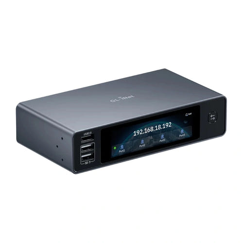 GL.iNet Comet X - KVM sur IP 4 serveurs, 4K, écran tactile et PoE - visuel 1