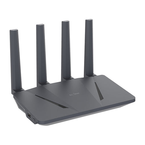 GL.iNet Flint GL-AX1800 - Routeur Wi-Fi 6 bibande 4 antennes, 5 ports Gigabit : WiFi 6 quatre antennes