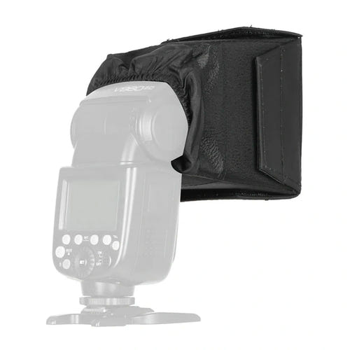 GODOX SB1010 - Softbox 10x10 cm pour flash cobra : montée flash