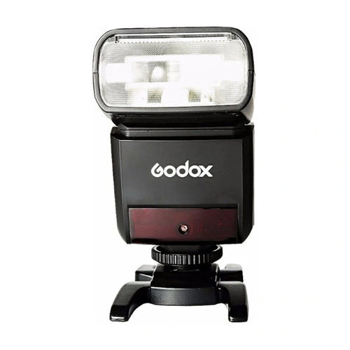 GODOX TT350 - Flash cobra TTL compact pour Nikon : vue face tête inclinée