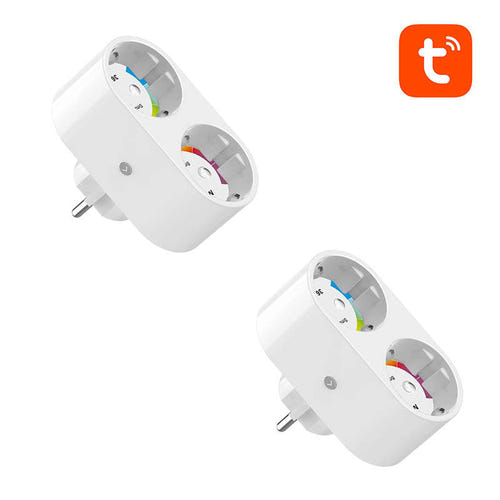 Gosund SP211 - Lot de 2 prises connectées doubles Wi-Fi 16 A