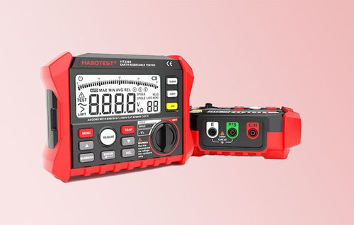 Habotest HT2302 - testeur numérique de résistance de terre : mesure résistance terre