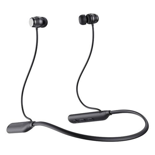 Havit E529BT - Écouteurs sans fil sport à tour de cou, noir : embouts intra auriculaires noirs