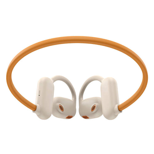 Havit E553BT - Écouteurs sans fil ouverts à arceau, 16,5 h d'autonomie, beige : crochets D oreille détail