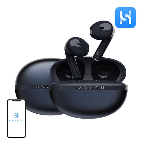 Haylou X1 2023 - Écouteurs sans fil Bluetooth 5.3 ENC (bleu) : bleus