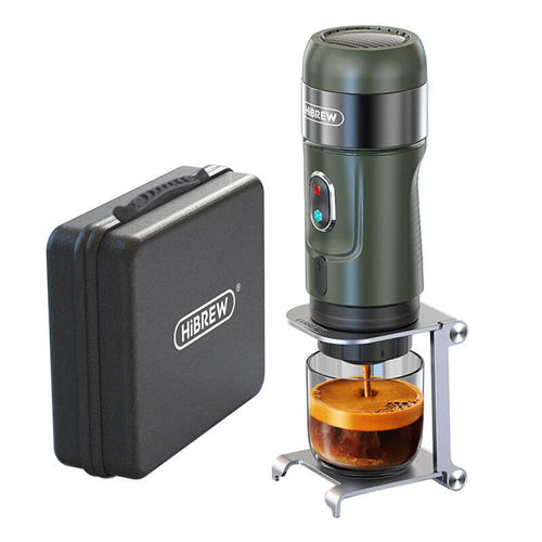 HiBREW H4B - machine à café portable 3 en 1 avec batterie et mallette