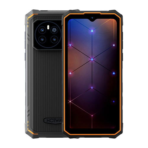 HOTWAV Cyber 13 - Smartphone durci 10 800 mAh, torche 150 lumens (orange) (vue 1)