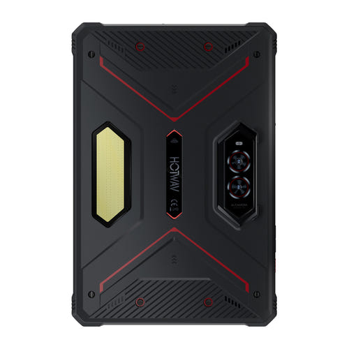HOTWAV TAB R9 Pro - Tablette durcie 11 pouces, 20 080 mAh et lampe (rouge) : écran 11 pouces