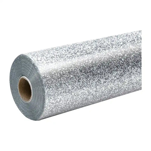 HTVRONT KZ-SGH-1902-2USH - Film thermocollant pailleté argent, 30,5 x 90 cm - visuel 1
