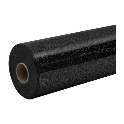 HTVRONT KZ-SGH-1903-2USH - Film thermocollant pailleté noir, 30,5 x 90 cm - visuel 1