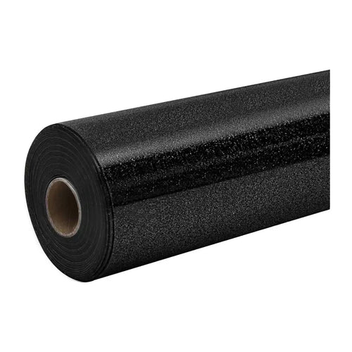 HTVRONT KZ-SGH-1903-2USH - Film thermocollant pailleté noir, 30,5 x 90 cm - visuel 1
