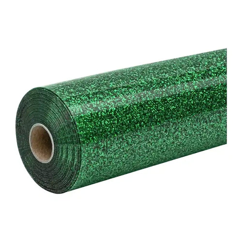HTVRONT KZ-SGH-1904-2USH - Film thermocollant pailleté vert, 30,5 x 90 cm - visuel 1