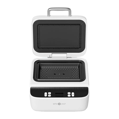 HTVRONT H17 - Presse à chaud pour coques de téléphone, blanche : panneau commande bouton départ