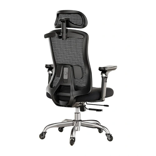 Huanuo HNOFC48 - Fauteuil de bureau ergonomique en mesh, accoudoirs 6D : vue arrière dossier mesh