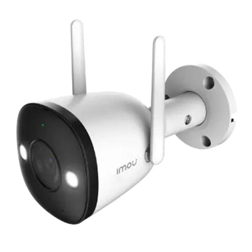 IMOU Bullet 2E 5 MP - Caméra de surveillance extérieure Wi-Fi IP67 avec sirène : support mural orienté