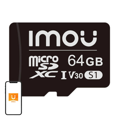IMOU ST2-64-S1 - carte microSD 64 Go UHS-I V30, 95 Mo/s
