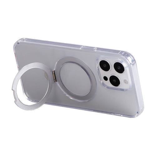 Joyroom JR-BP004 - Coque magnétique avec anneau-support pour iPhone 15 Pro (transparent)