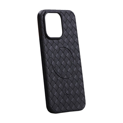 Joyroom JR-BP005 - Coque magnétique tressée pour iPhone 15 Pro Max, noire