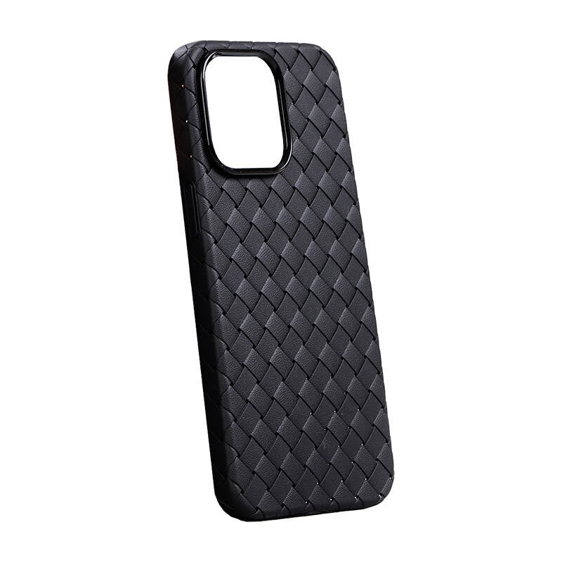 Joyroom JR-BP005 - Coque de protection texturée pour iPhone 15 Pro (noir) - visuel 1