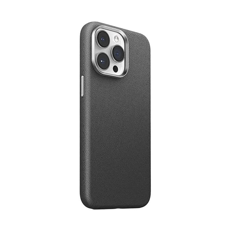 Joyroom JR-BP007 - Coque magnétique cuir pour iPhone 15 Pro (noir) - visuel 1