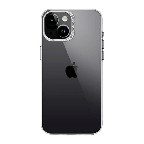 Joyroom PN-15B1 Glacier - Coque transparente à cristaux pour iPhone 15