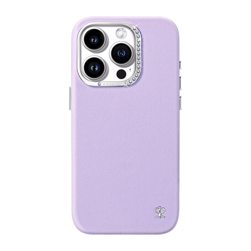 Joyroom PN-15F4 Starry - Coque à cristaux pour iPhone 15 Pro Max (violet) - visuel 1