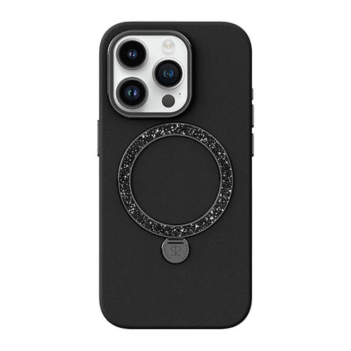 Joyroom PN-15L2 Dancing Circle - Coque MagSafe à anneau pour iPhone 15 Pro (noir)