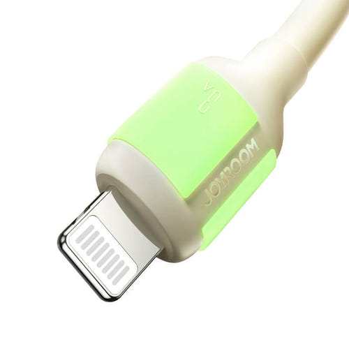 Joyroom S-A53 - Câble USB-A vers Lightning 30 W 1,2 m (crème) : souplesse