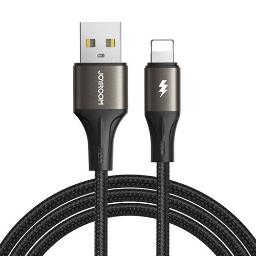 Joyroom SA25-AL3 - Câble USB-A vers Lightning 3 A 1,2 m (noir) : tressé