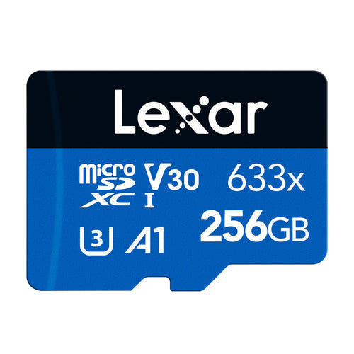 Lexar High-Performance 633x microSDXC 256 Go - carte mémoire rapide avec adaptateur SD : microSD avec adaptateur SD