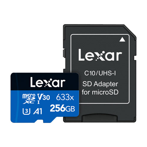 Lexar High-Performance 633x microSDXC 256 Go - carte mémoire rapide avec adaptateur SD
