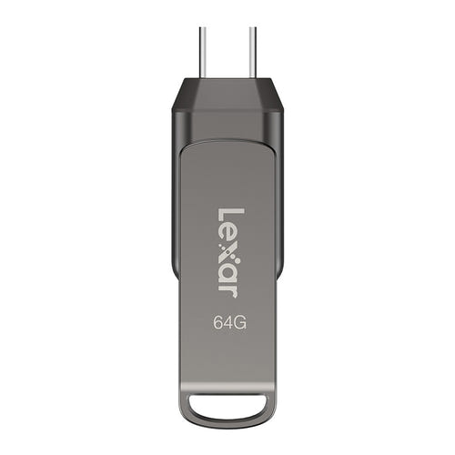 Lexar JumpDrive Dual D400 - clé USB double USB-C et USB-A 64 Go : poche