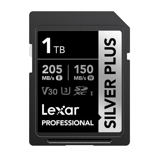 Lexar Professional Silver Plus SDXC 1 To - carte SD 4K très grande capacité (vue 1)