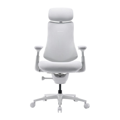 LiberNovo OC1-PRO - Chaise ergonomique ventilée assise 45 cm, blanche - visuel 2